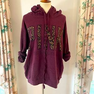 VS Pink Cheetah Dream Oversized Hoodie